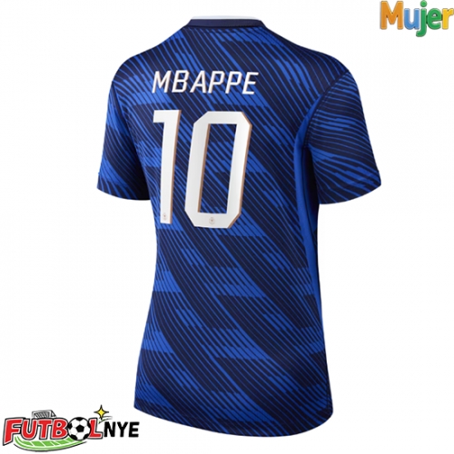 Camiseta Francia Kylian Mbappe #10 Primera Equipación para mujer Mundial 2026 manga corta